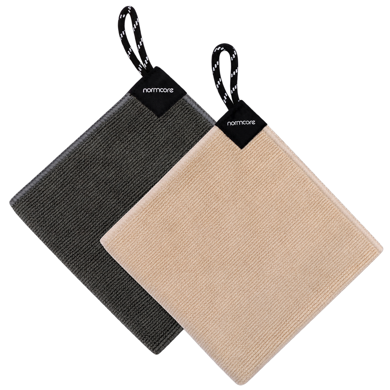Normcore gray and beige barista towels